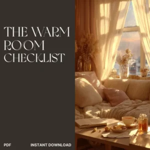 The Warm Room Checklist | Cozy Home Decor Guide | Digital Download for How to Make a Room Feel Warmer Instantly