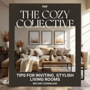 The Cozy Collective: Tips for Inviting, Stylish Living Rooms | Digital Guide for How to Style Living Rooms for Cozy Gatherings, Home Decor eBook, Modern Interior Styling PDF