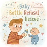 Baby Bottle Refusal Rescue | Printable Baby Feeding Checklist | Digital Download | Gentle Step-by-Step Guide for What to Do When Baby Refuses Bottle