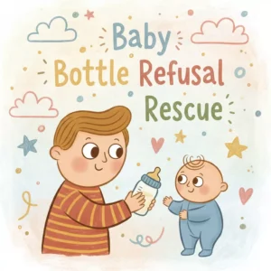 Baby Bottle Refusal Rescue | Printable Baby Feeding Checklist | Digital Download | Gentle Step-by-Step Guide for What to Do When Baby Refuses Bottle