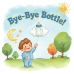 Bye-Bye Bottle! Toddler Bottle-Weaning Checklist | Digital Download Guide for Parents | Toddler Weaning Tips, Transition from Bottle to Cup eBook