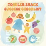 Toddler Snack Success Checklist | Printable Guide for Parents | Best Snacks for Toddlers at Daycare | Healthy Toddler Snack Planner | Instant Digital Download