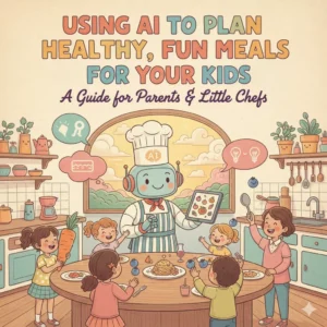 Using AI to Plan Healthy, Fun Meals for Your Kids | eBook Guide for Busy Parents | How Parents Can Use AI to Plan Kids’ Meals | Digital Download for Smart Family Nutrition