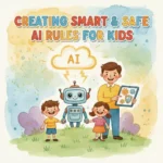 Creating Smart & Safe AI Rules for Kids | Digital Parenting Guide | eBook Checklist for Safe AI Use, Privacy, Screen Time & Learning