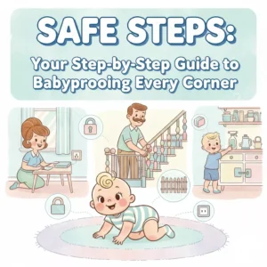Safe Steps: Your Step-by-Step Guide to Babyproofing Every Corner | Printable Home Safety Guide | Digital Download eBook for New Parents | how to babyproof house step by step