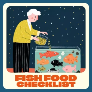 The Beginner’s Fish Food Checklist | Printable Digital Download | Best Fish Food for Beginners | Aquarium Feeding Guide for New Fish Owners
