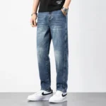 Men's High-Quality Cotton Harem Jeans - Ankle Length Retro Denim