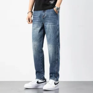 Men's High-Quality Cotton Harem Jeans - Ankle Length Retro Denim