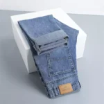 Men's Luxury Cotton Straight Fit Denim Jeans - Office & Leisure