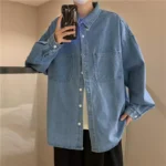 Vintage Style Men's Denim Casual Shirt