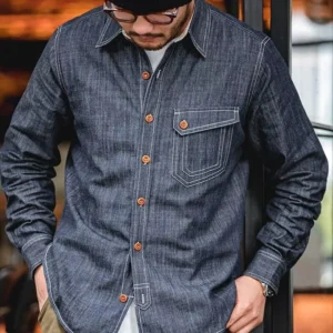 Men's Vintage Layup Denim Shirt