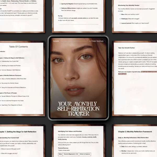 Buy Your Monthly Self-Reflection Tracker Online | Jogoka