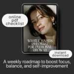 Buy Weekly Habits Checklist for Personal Growth Online | Jogoka