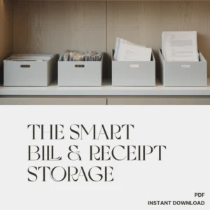 The Smart Bill & Receipt Storage