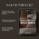 Buy Upholstery Care Made Simple Online | Jogoka