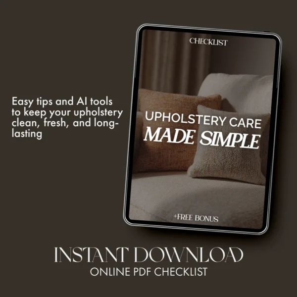 Buy Upholstery Care Made Simple Online | Jogoka