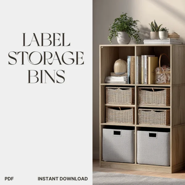 Buy Ways to Label Storage Bins for an Organized Home Online | Jogoka