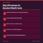 Daily Affirmations for Abundant Wealth Audio – What's Inside | Jogoka