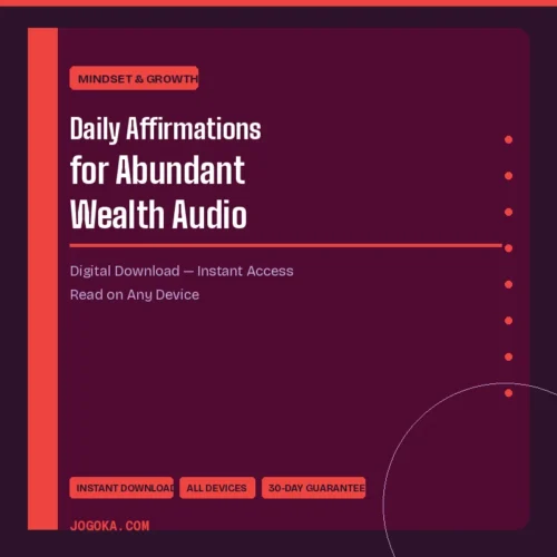 Daily Affirmations for Abundant Wealth Audio – Digital Download | Jogoka
