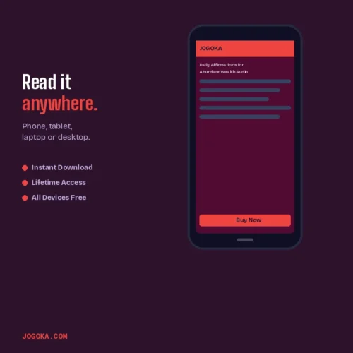 Daily Affirmations for Abundant Wealth Audio – Read Anywhere on Any Device | Jogoka