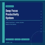 Deep Focus Productivity System – Digital Download | Jogoka