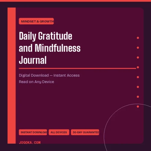 Daily Gratitude and Mindfulness Journal – Digital Download | Jogoka