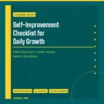 Self-Improvement Checklist for Daily Growth – Digital Download | Jogoka