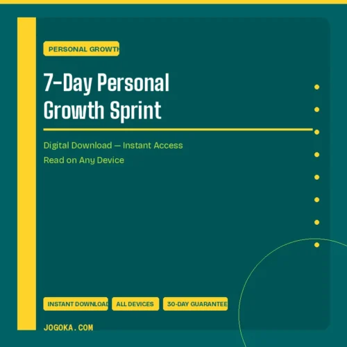 7-Day Personal Growth Sprint – Digital Download | Jogoka