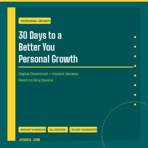 30 Days to a Better You Personal Growth – Digital Download | Jogoka