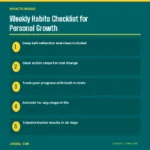 Weekly Habits Checklist for Personal Growth – What's Inside | Jogoka