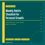 Weekly Habits Checklist for Personal Growth – Digital Download | Jogoka