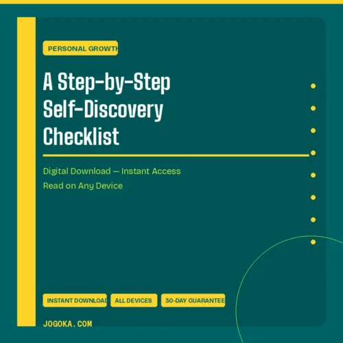 A Step-by-Step Self-Discovery Checklist – Digital Download | Jogoka
