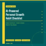 AI-Powered Personal Growth Habit Checklist – Digital Download | Jogoka