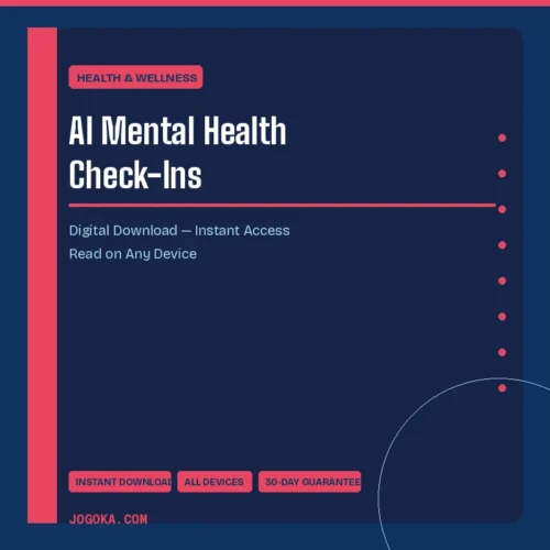 AI Mental Health Check-Ins – Digital Download | Jogoka