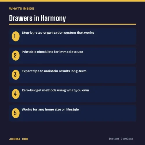 Drawers in Harmony – What's Inside | Jogoka