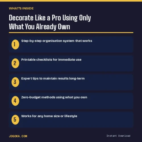 Decorate Like a Pro Using Only What You Already Own – What's Inside | Jogoka