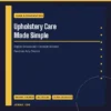 Upholstery Care Made Simple – Digital Download | Jogoka