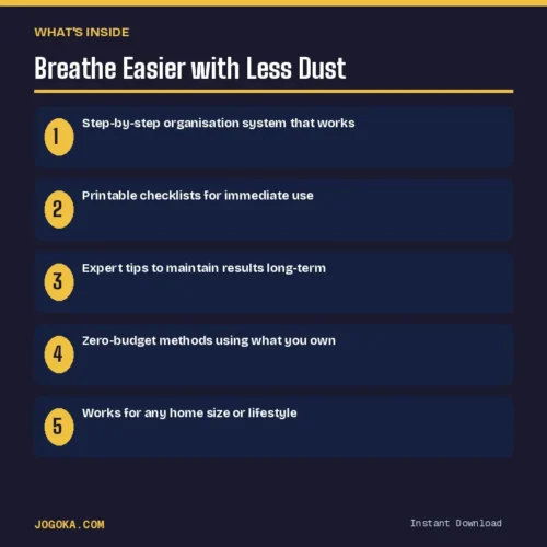 Breathe Easier with Less Dust – What's Inside | Jogoka