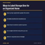 Ways to Label Storage Bins for an Organized Home – What's Inside | Jogoka
