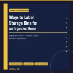 Ways to Label Storage Bins for an Organized Home – Digital Download | Jogoka
