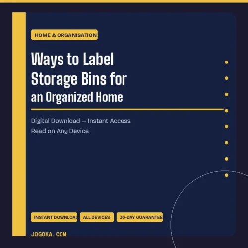 Ways to Label Storage Bins for an Organized Home – Digital Download | Jogoka