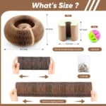 Buy Magic Foldable Cat Scratch Board with Bell Online | Jogoka