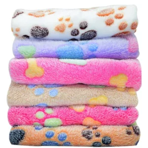 Deluxe Dog Paw Blanket