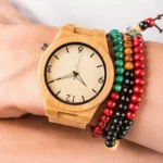 Buy Men's Bamboo Wooden Quartz Watch: Elegant Timepiece with Luminous Hands Online | Jogoka