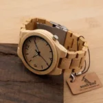 Buy Men's Bamboo Wooden Quartz Watch: Elegant Timepiece with Luminous Hands Online | Jogoka