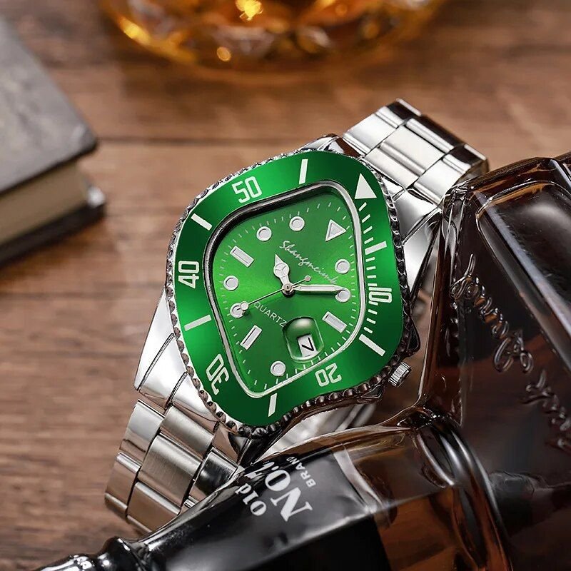 Unique Twisted Shape Men's Quartz Wristwatch - Image 3
