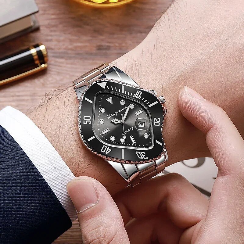 Unique Twisted Shape Men's Quartz Wristwatch - Image 6