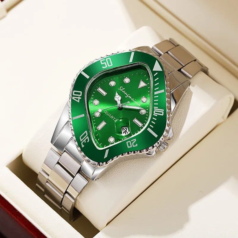 Unique Twisted Shape Men's Quartz Wristwatch - Image 4
