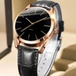 Buy Luxurious Quartz Men's Wristwatch: Leather Strap, Waterproof & Business-Casual Design Online | Jogoka