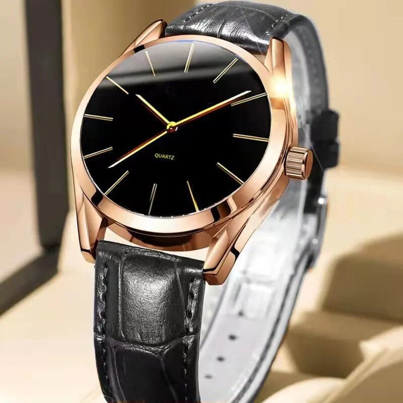 Luxurious Quartz Men's Wristwatch: Leather Strap, Waterproof & Business-Casual Design - Image 7